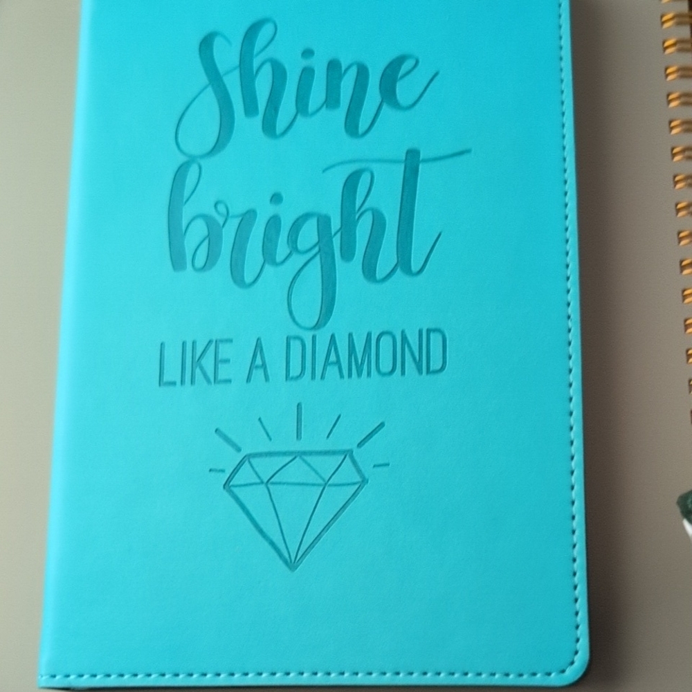 Turquoise Notebook with Inspirational Quote